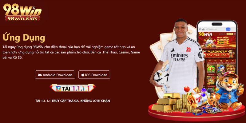 anh dai dien tai app 98win