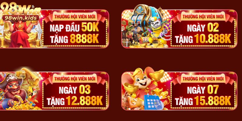 Người chơi mới nhận nhiều khuyến mãi chào mừng